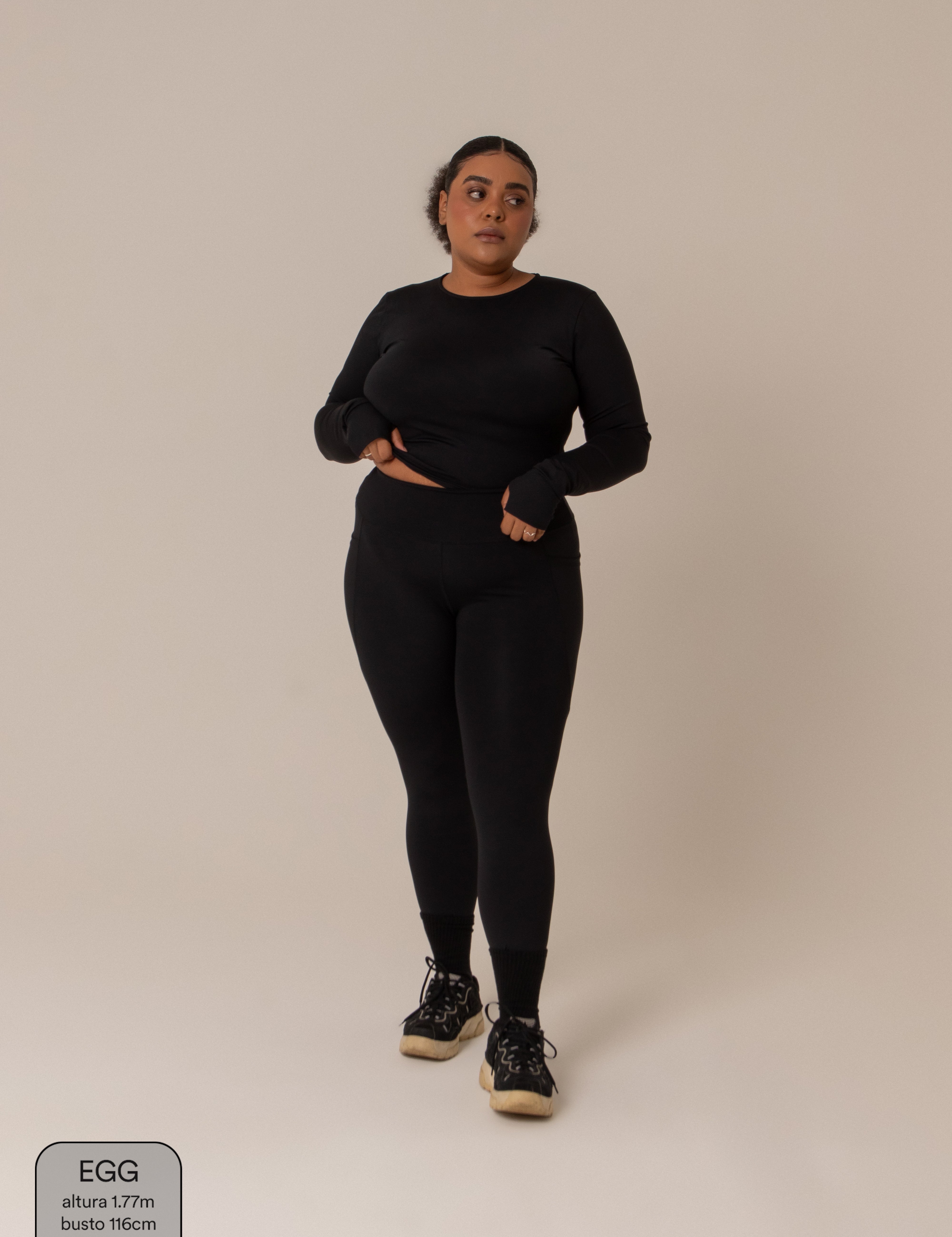 blusa dedinho gym babe | top manga longa fitness