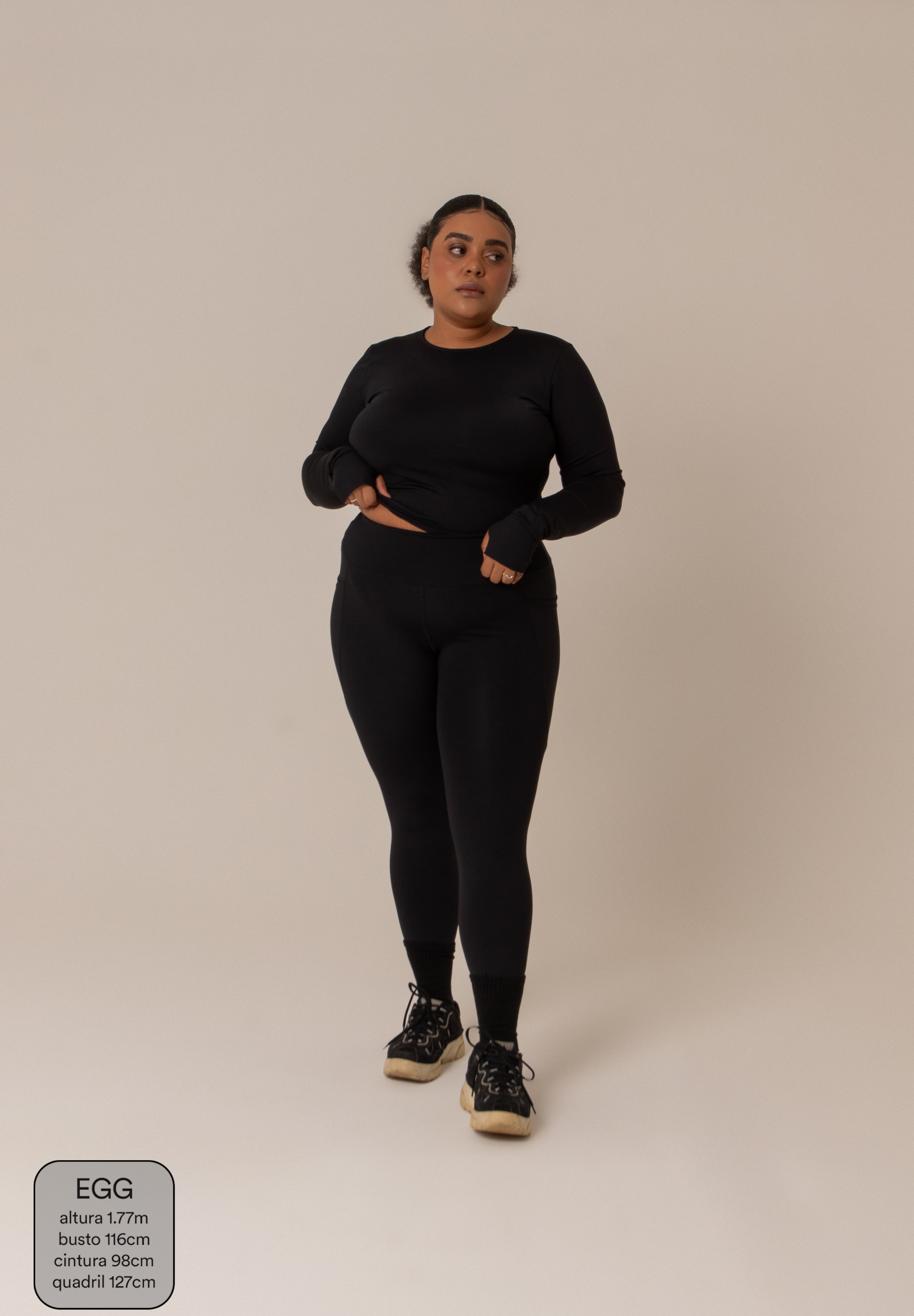 blusa dedinho gym babe | top manga longa fitness