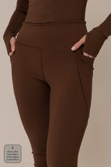 legging compress gym babe | legging fitness com bolsos