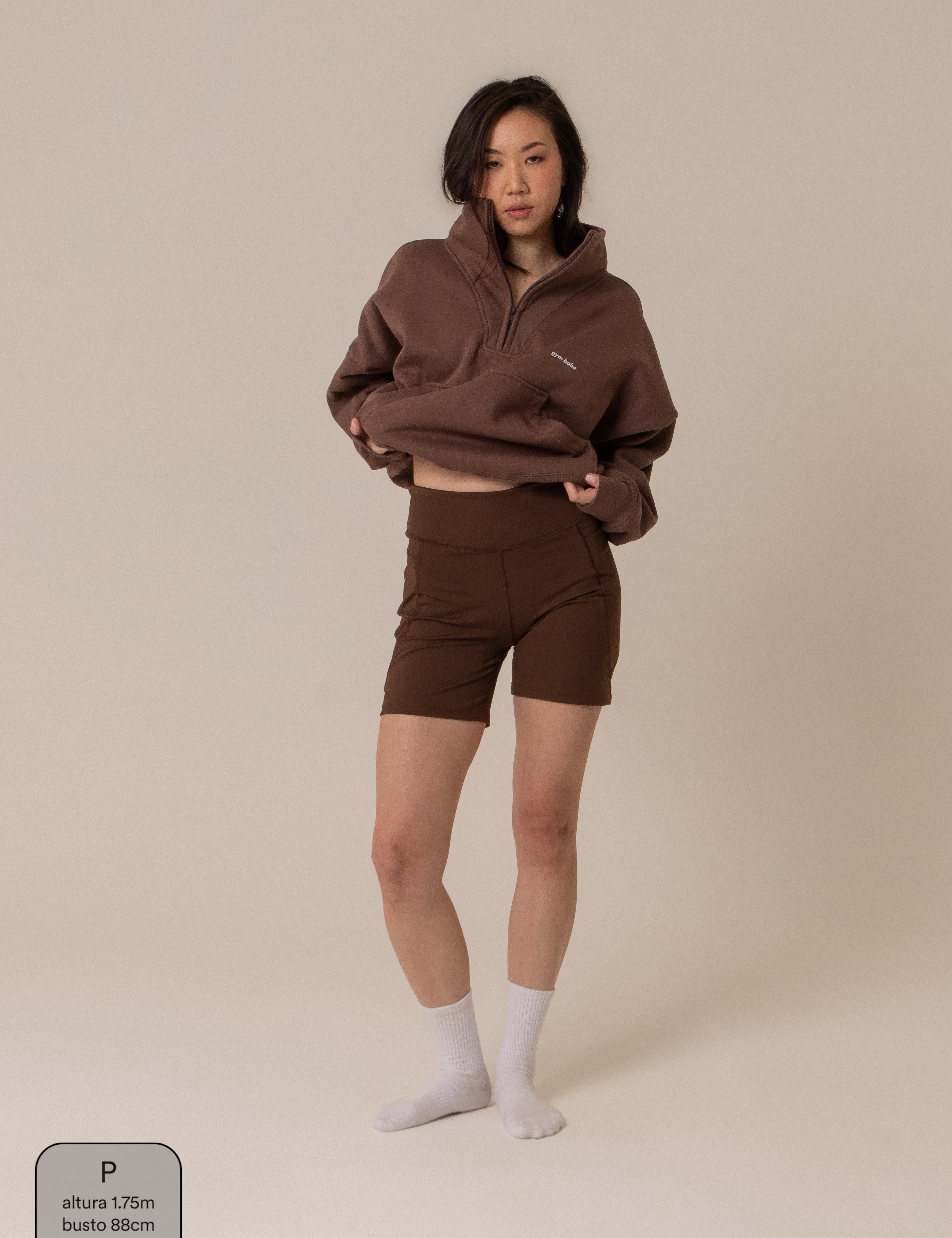 short compress gym babe | short fitness com bolsos