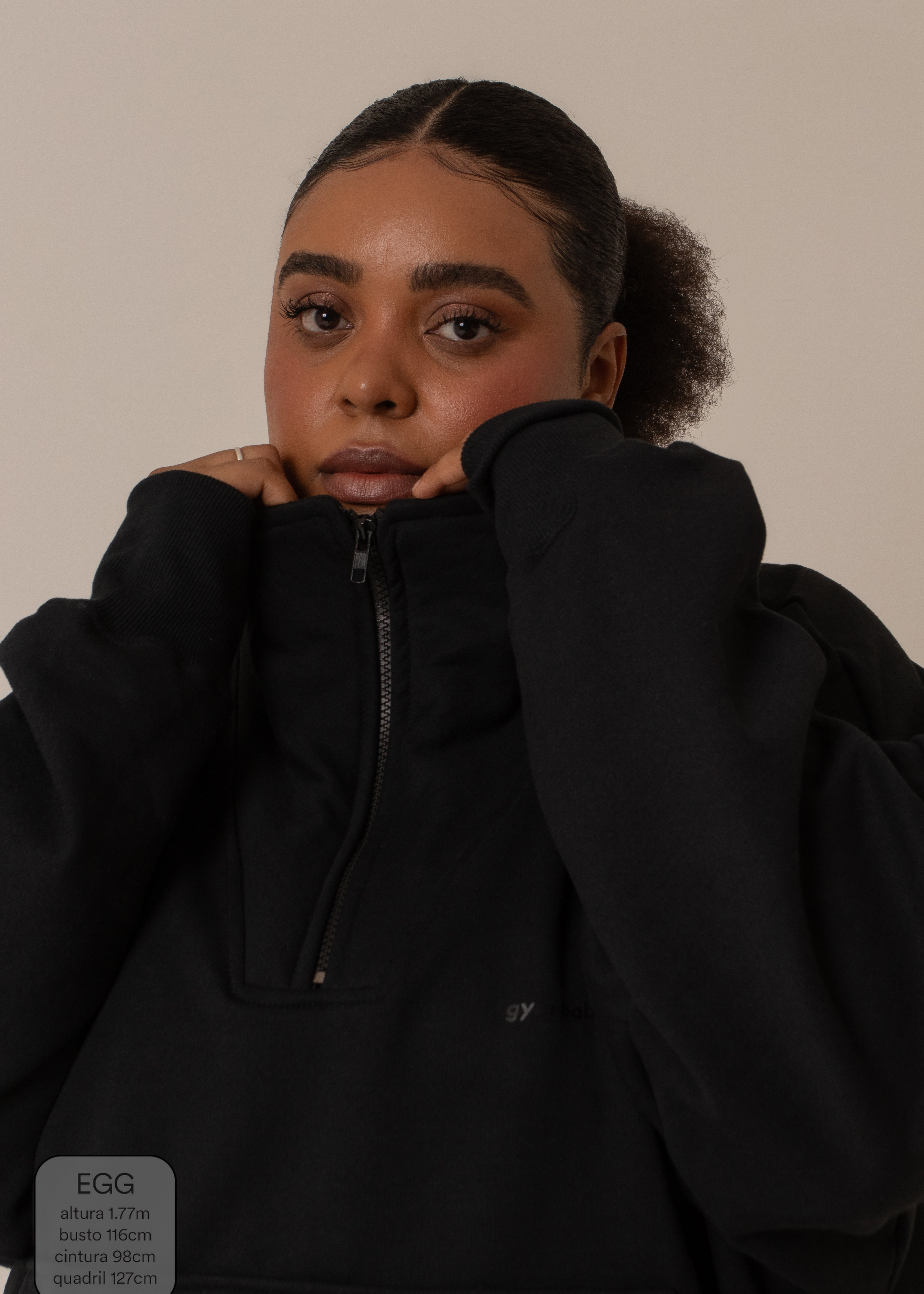 moletom gym babe | casaco gola alta