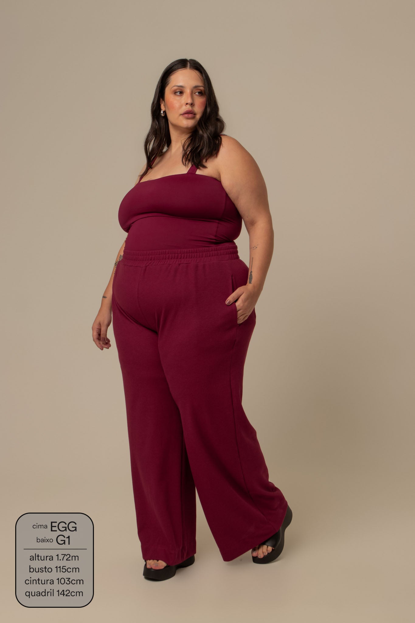 calça comfy clássica | calça waffle reta confortável