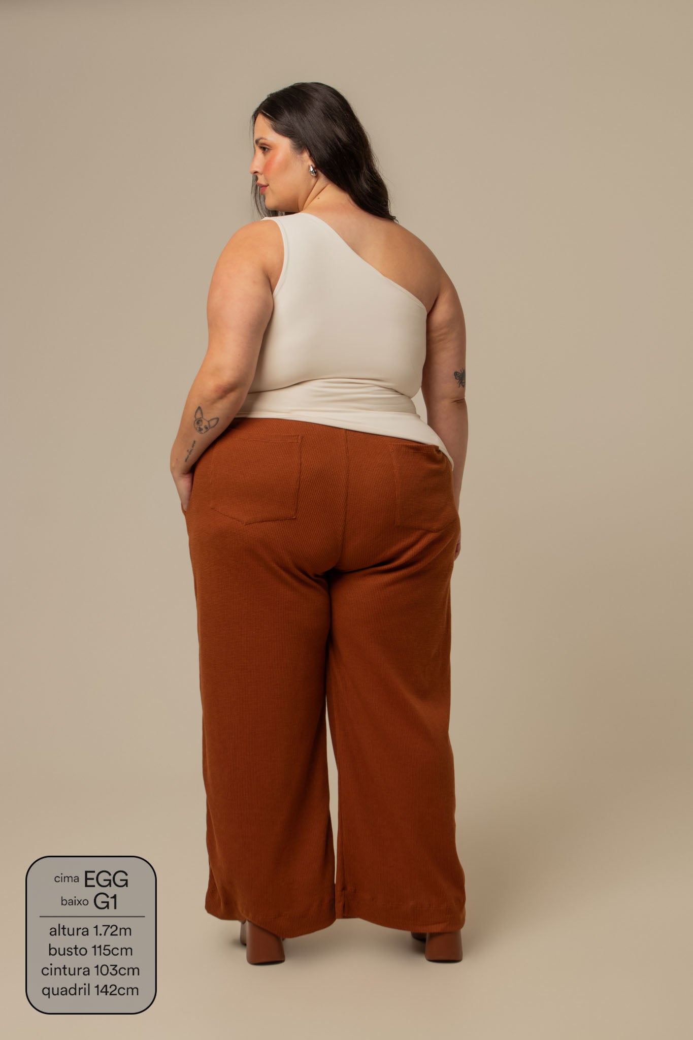 calça comfy clássica | calça waffle reta confortável