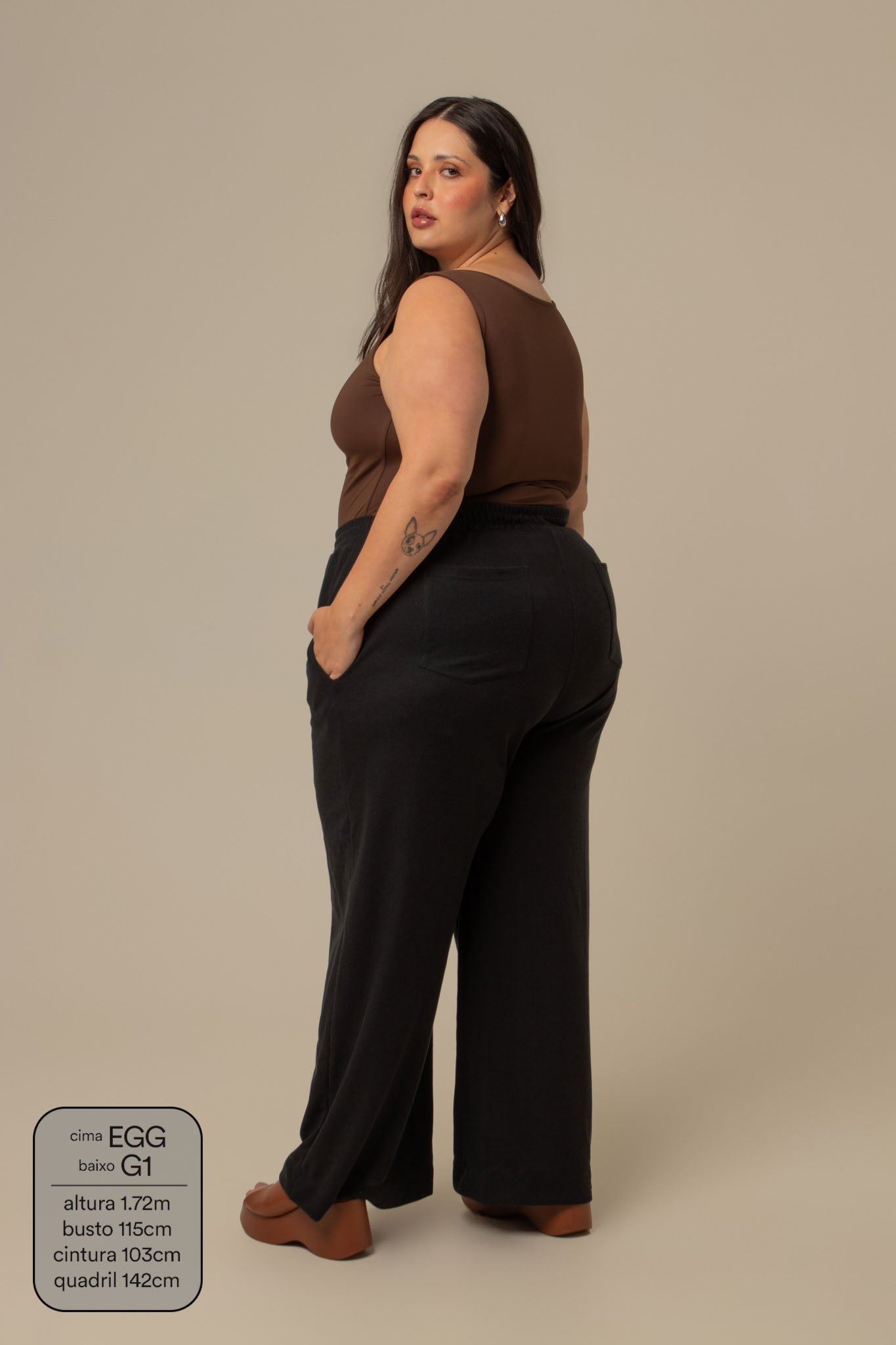 calça comfy clássica | calça waffle reta confortável