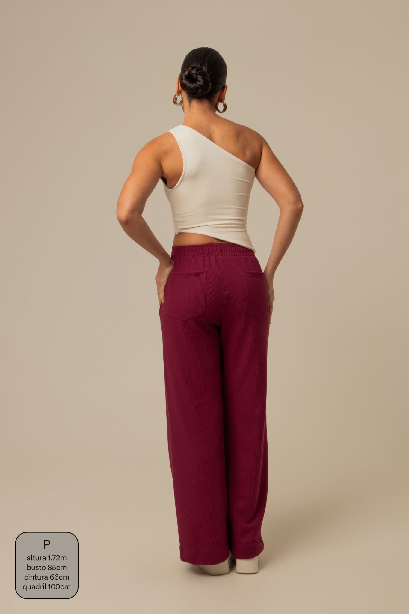 calça comfy clássica | calça waffle reta confortável