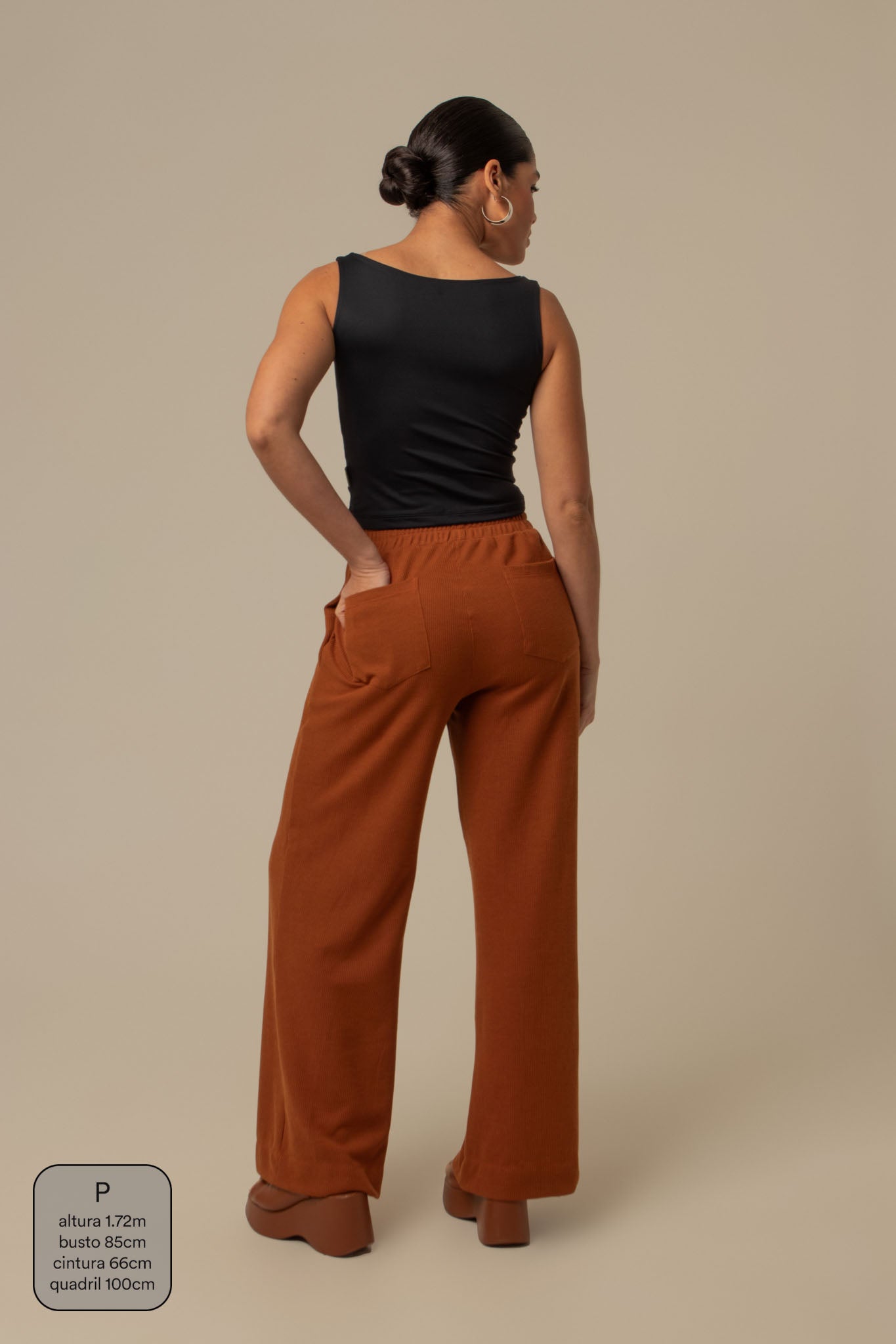 calça comfy clássica | calça waffle reta confortável