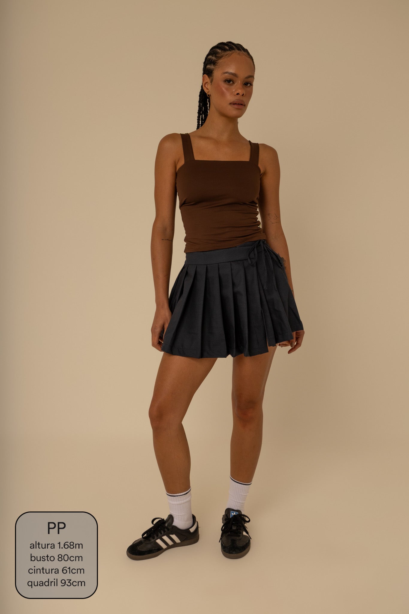 mini saia shorts plissada chefa – Lela Brandão Co.