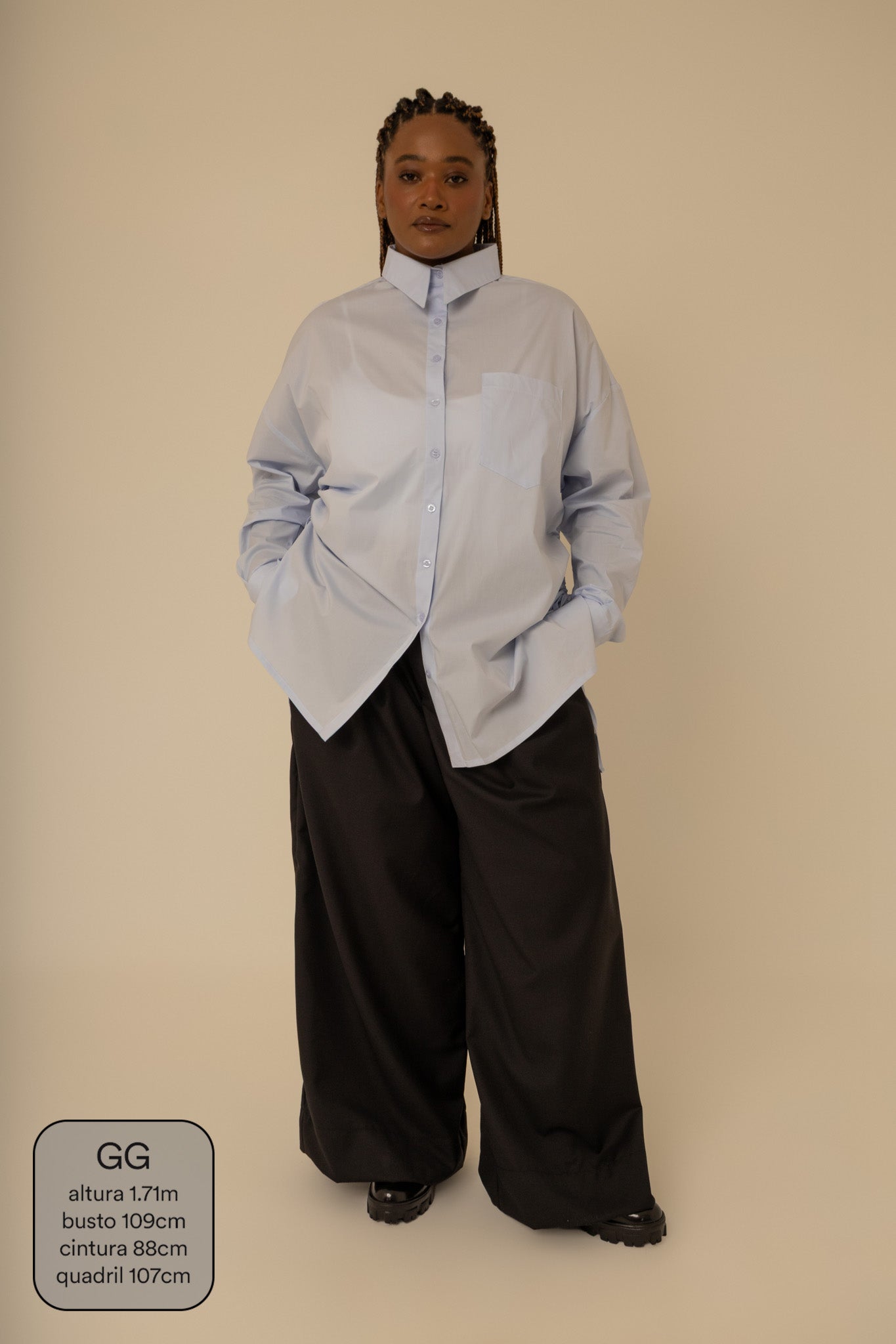 camisa laço chefa | camisa de algodão ajustável