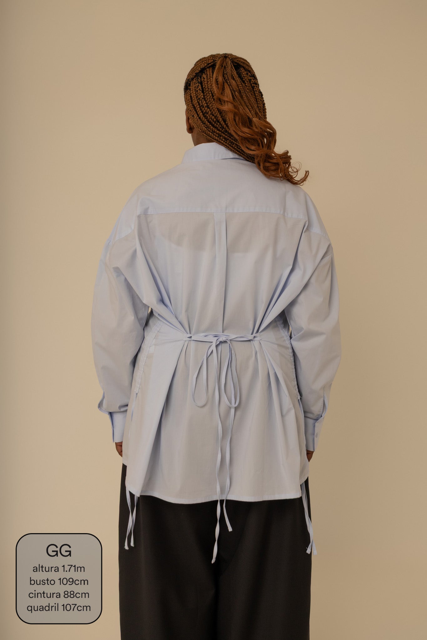 camisa laço chefa | camisa de algodão ajustável