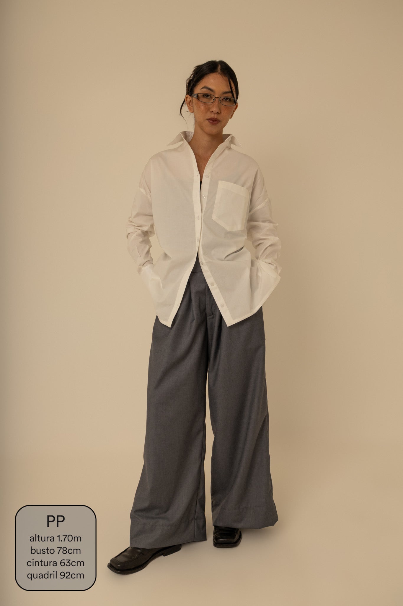 camisa laço chefa | camisa de algodão ajustável