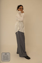 camisa laço chefa | camisa de algodão ajustável