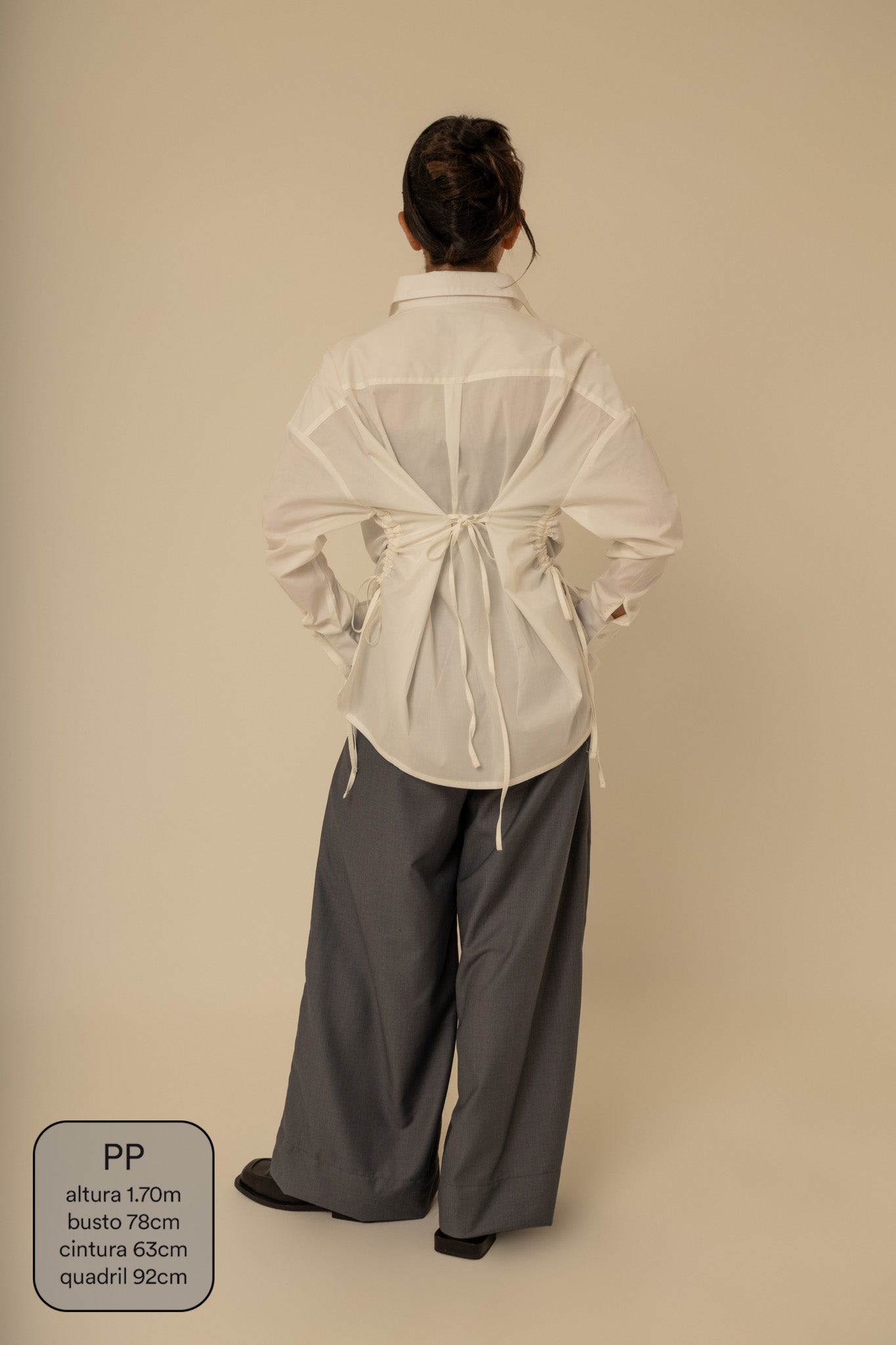 camisa laço chefa | camisa de algodão ajustável