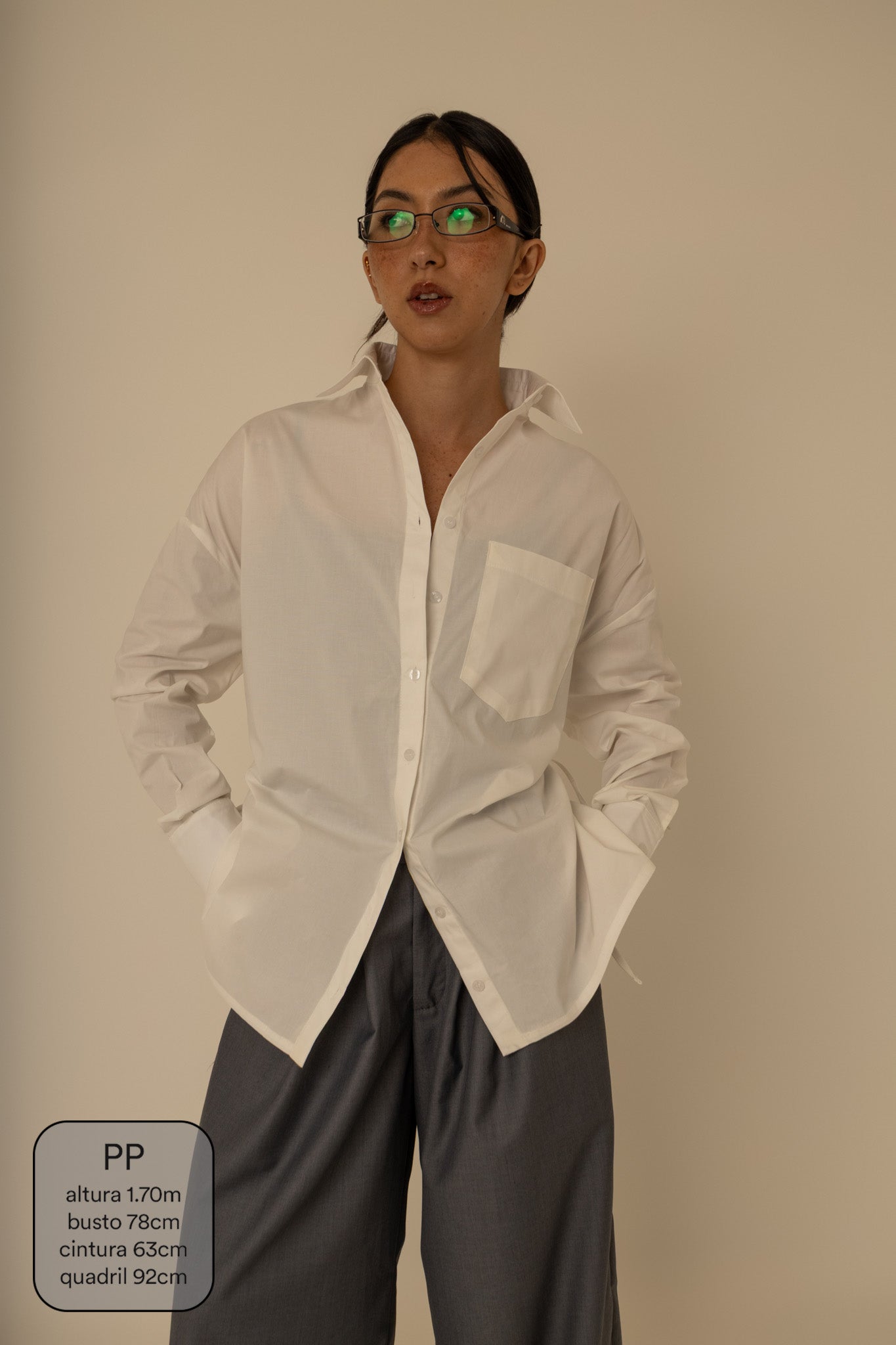 camisa laço chefa | camisa de algodão ajustável