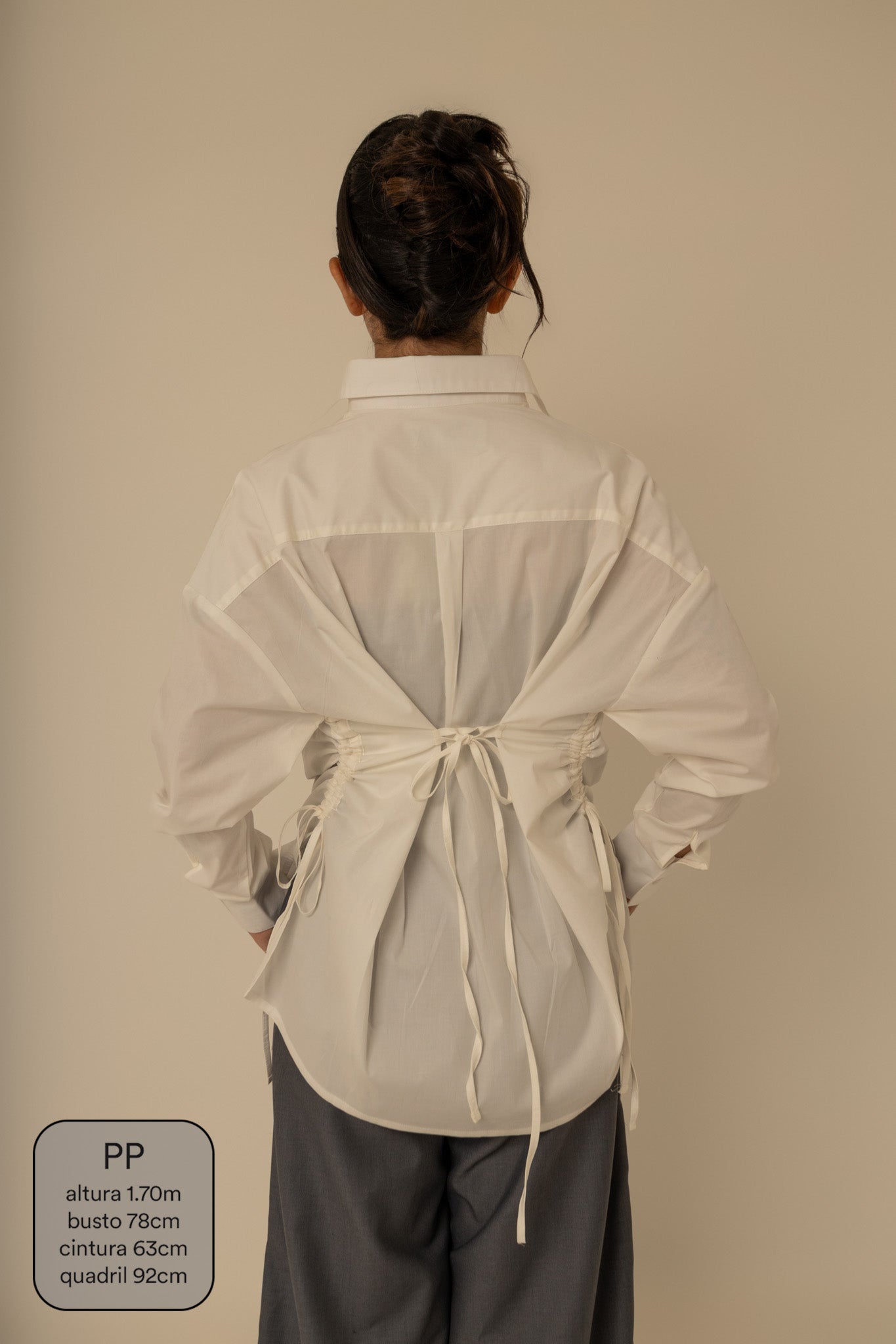 camisa laço chefa | camisa de algodão ajustável