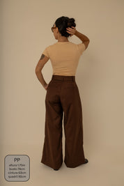 calça alfaiataria ajustável chefa