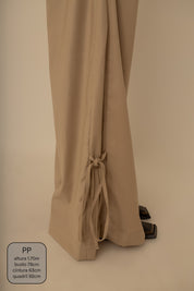 calça laço | calça alfaiataria com amarração na barra