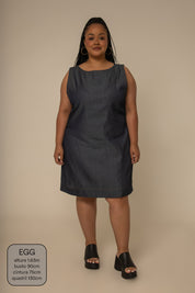 vestido sossego curto jeans