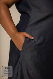 vestido sossego longo jeans