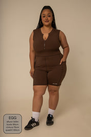 macaquinho zíper gym babe