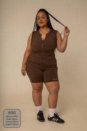 macaquinho zíper gym babe