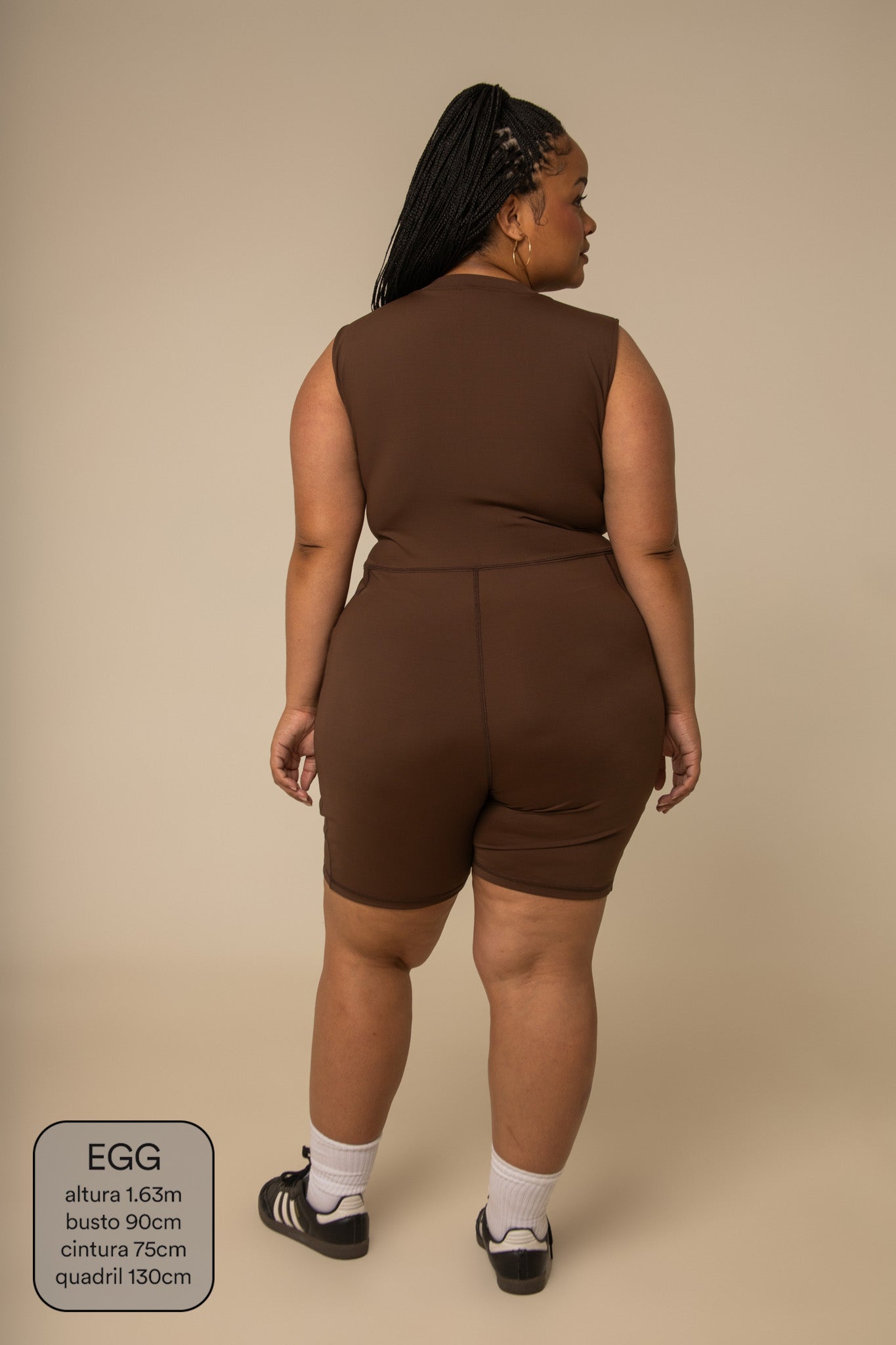 macaquinho zíper gym babe