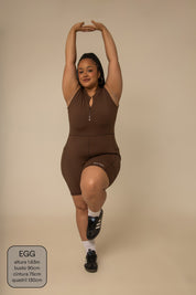 macaquinho zíper gym babe