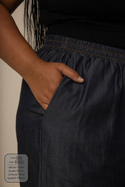 calça jeans levinha wide indigo blue