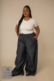 calça jeans levinha wide indigo blue