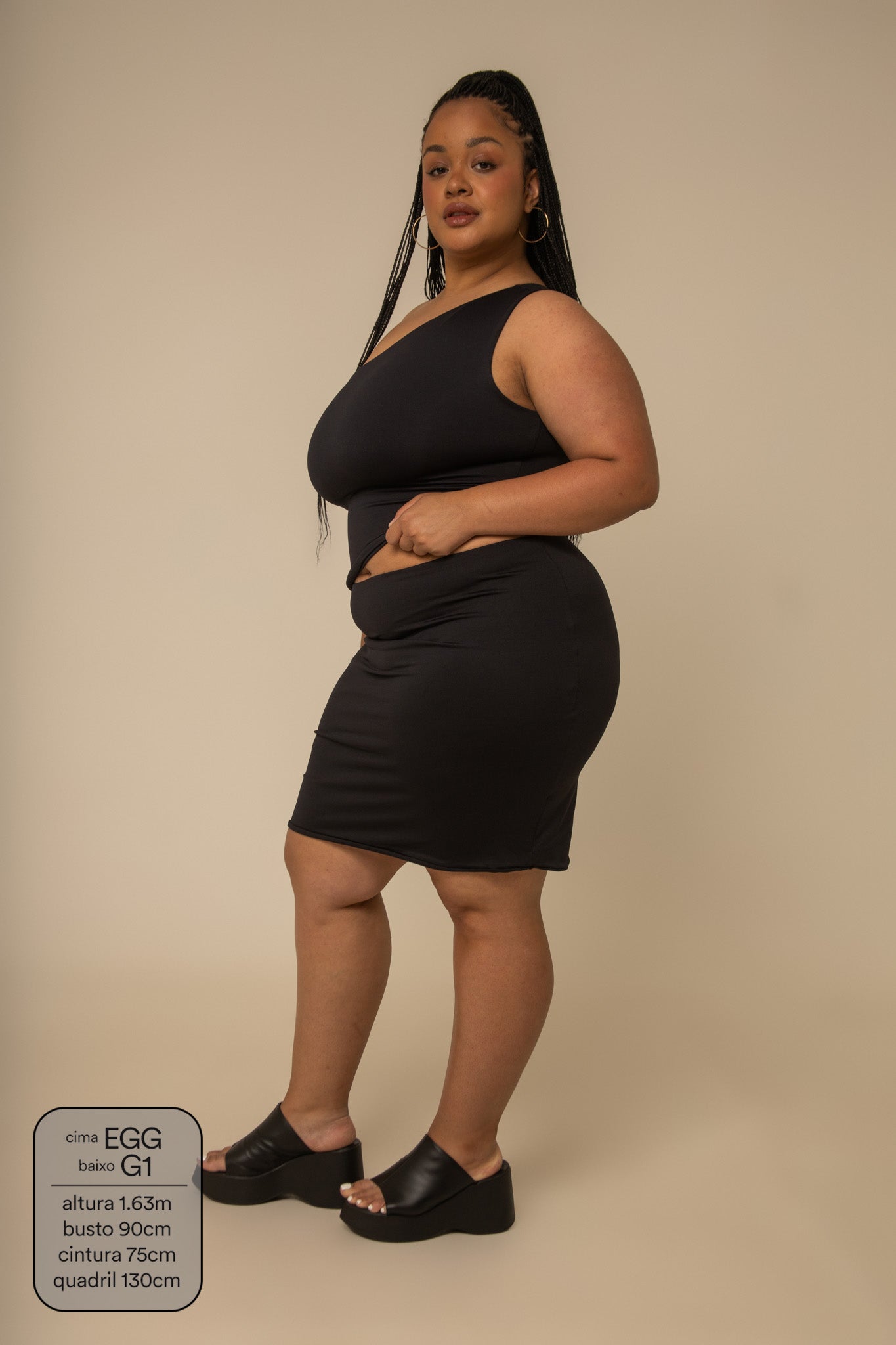 mini saia de poliamida desejo