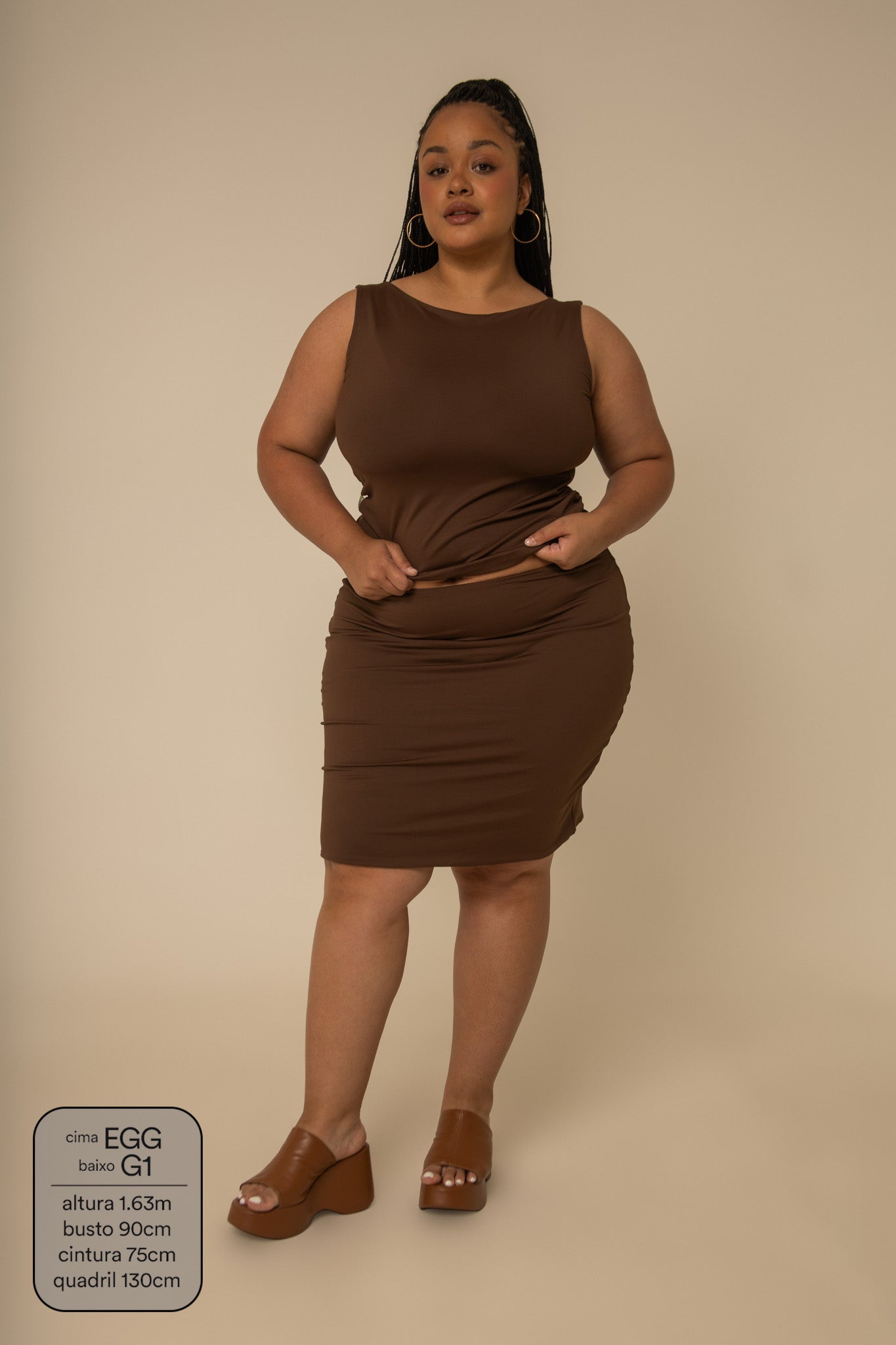 mini saia de poliamida desejo