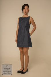 vestido sossego curto jeans