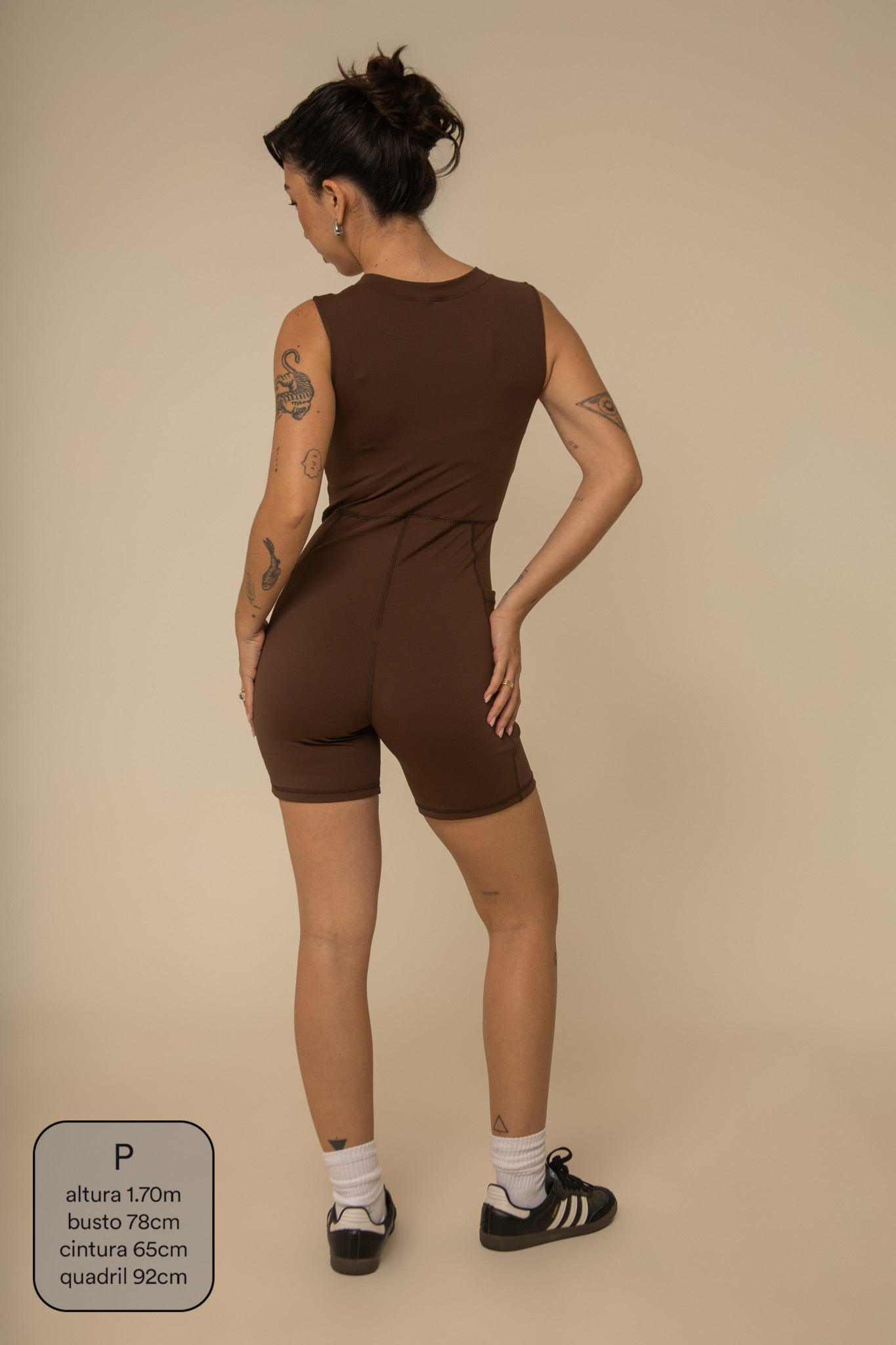 macaquinho zíper gym babe