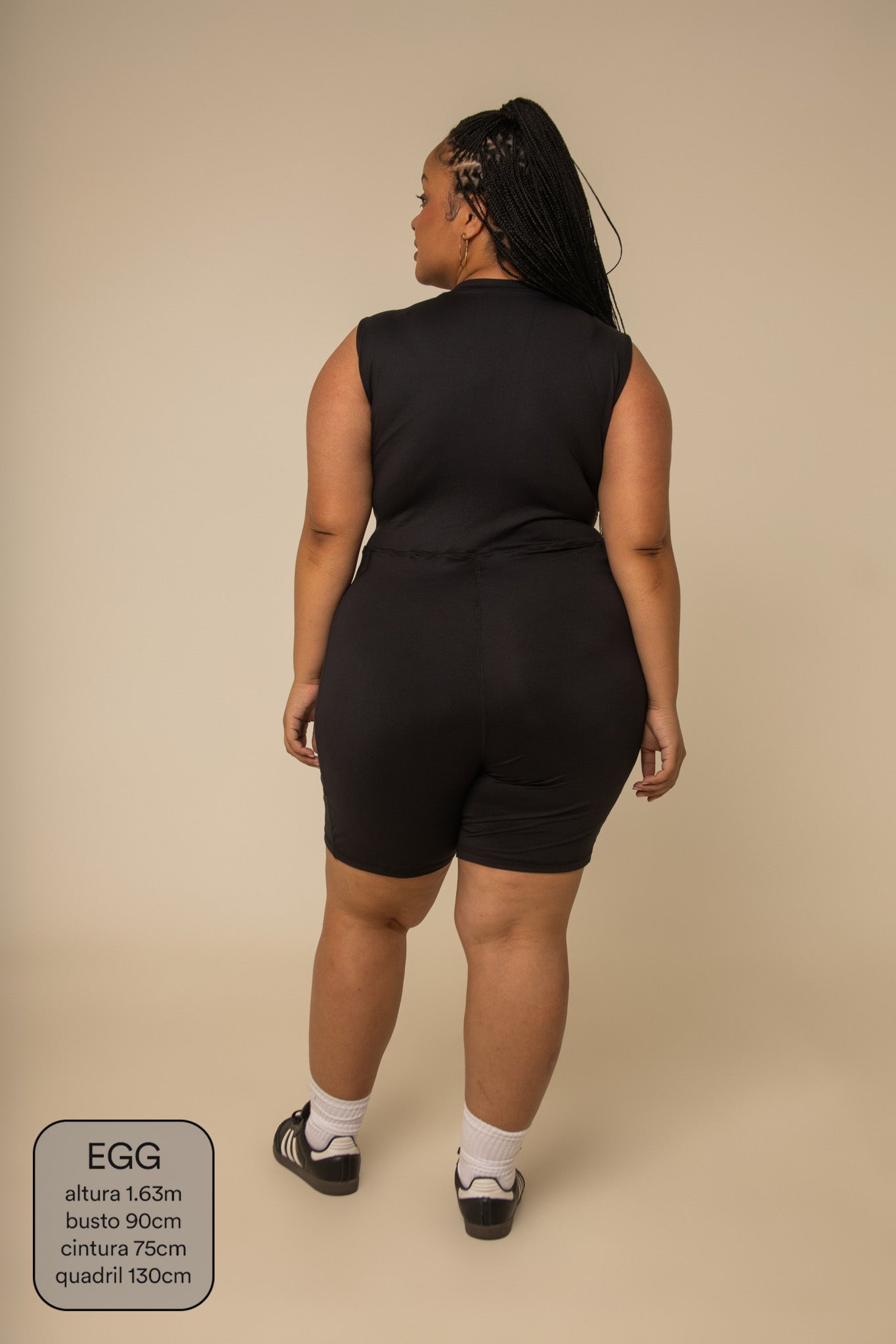 macaquinho zíper gym babe