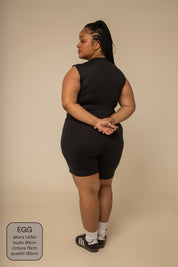 macaquinho zíper gym babe