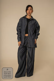 calça jeans levinha wide indigo blue