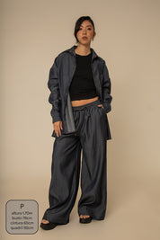 camisa jeans levinha oversized