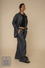 camisa jeans levinha oversized