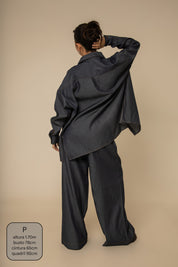 calça jeans levinha wide indigo blue