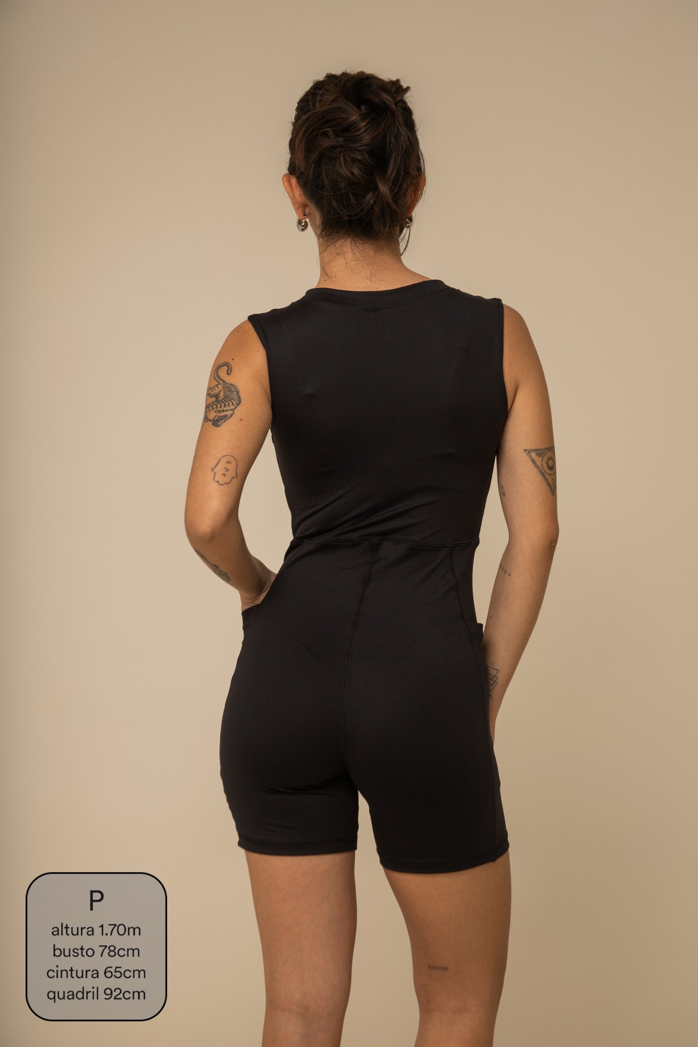 macaquinho zíper gym babe