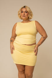 mini saia de poliamida desejo