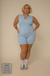 macaquinho zíper gym babe