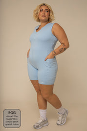 macaquinho zíper gym babe