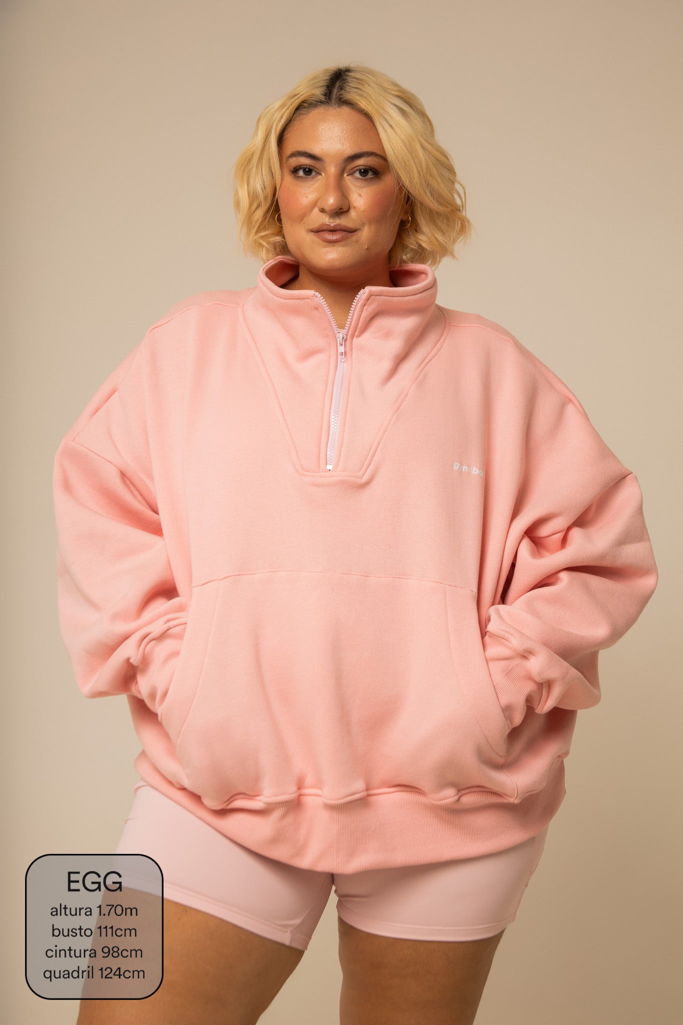 moletom gym babe | casaco gola alta
