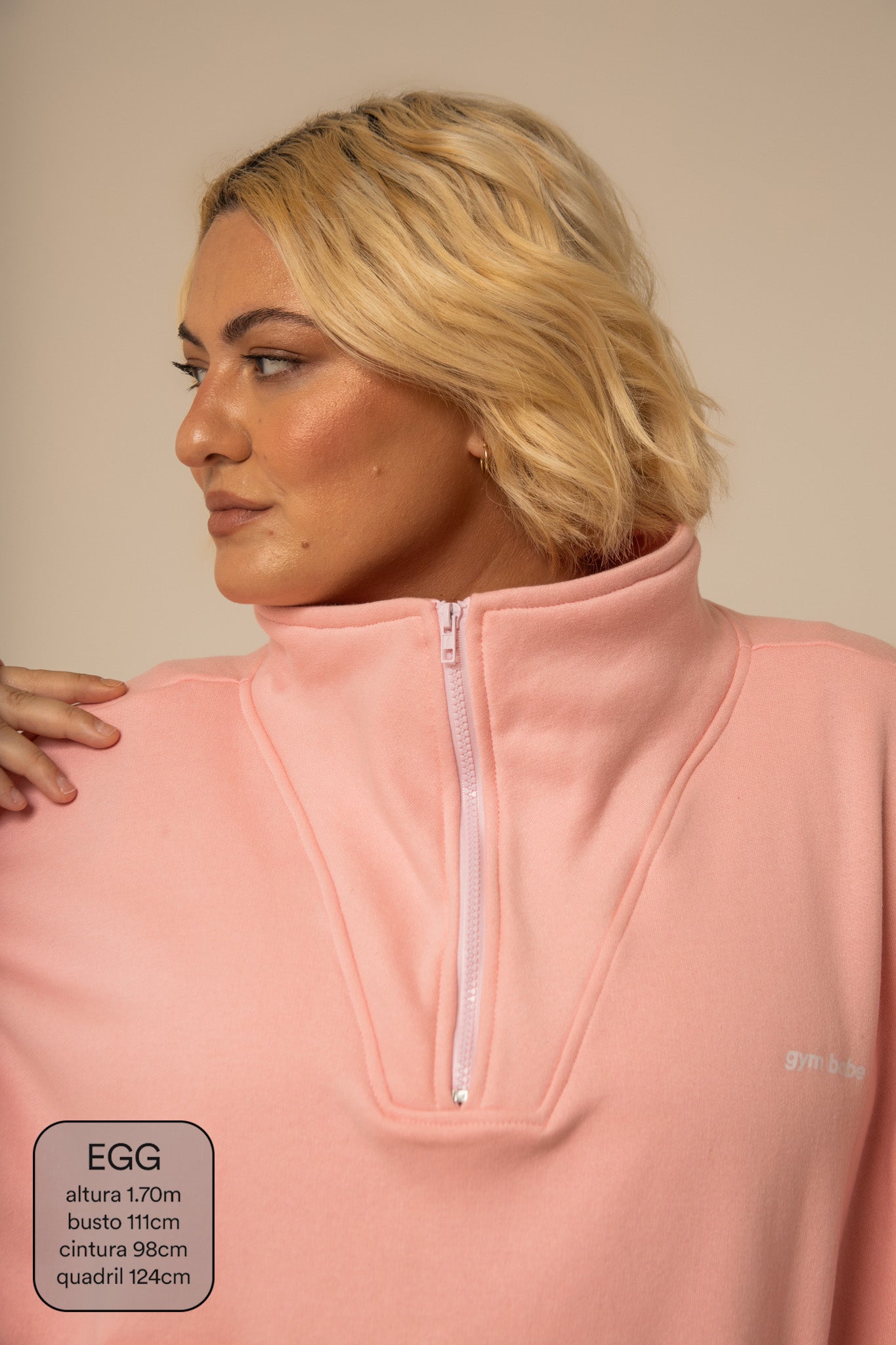 moletom gym babe | casaco gola alta