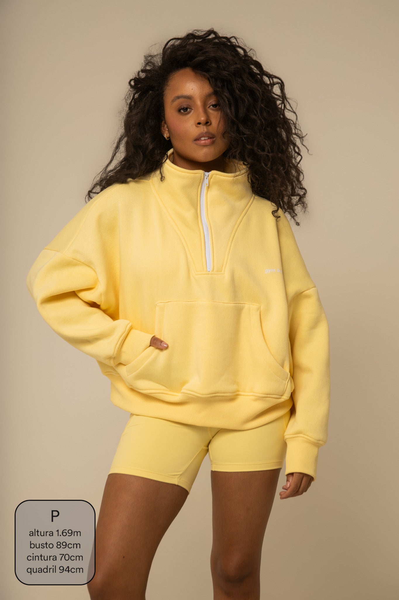 moletom gym babe | casaco gola alta