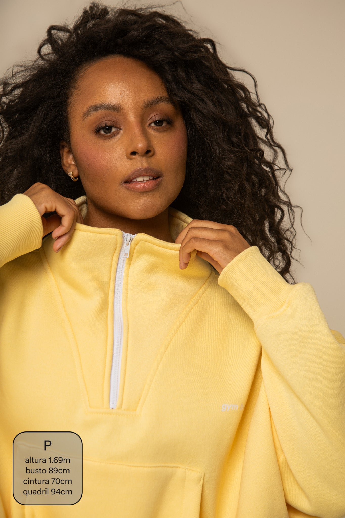 moletom gym babe | casaco gola alta