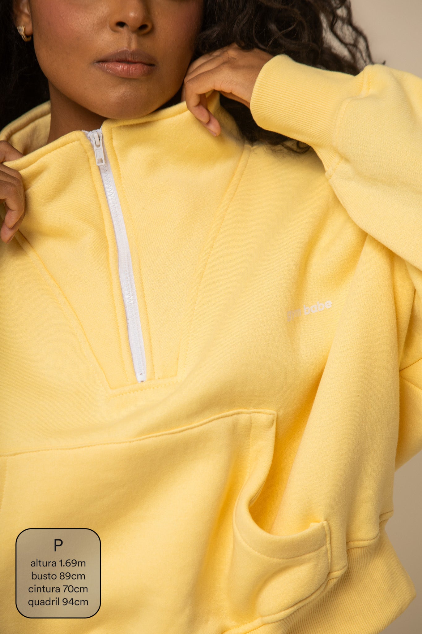 moletom gym babe | casaco gola alta