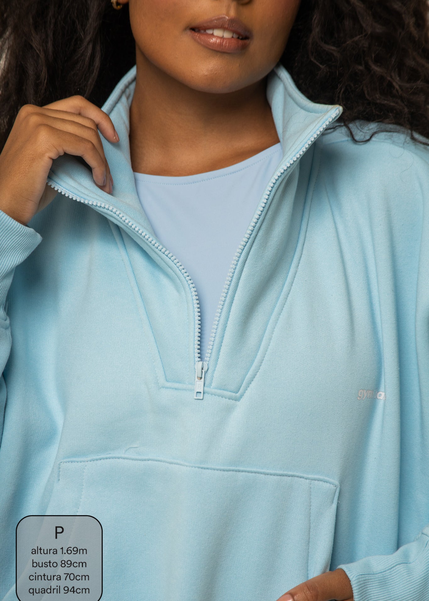 moletom gym babe | casaco gola alta