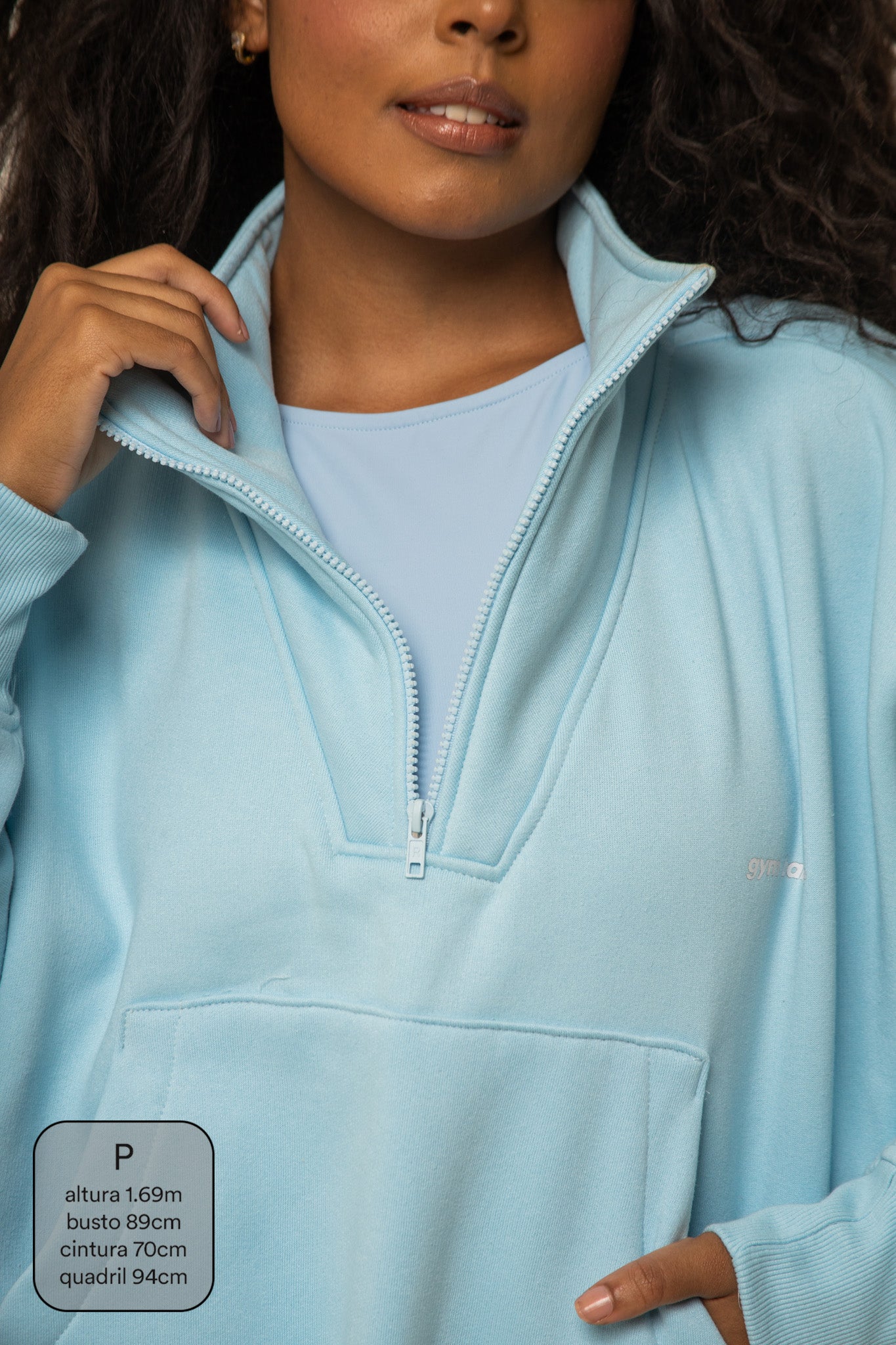 moletom gym babe | casaco gola alta