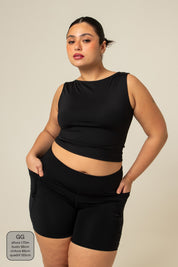 short compress gym babe | short fitness com bolsos